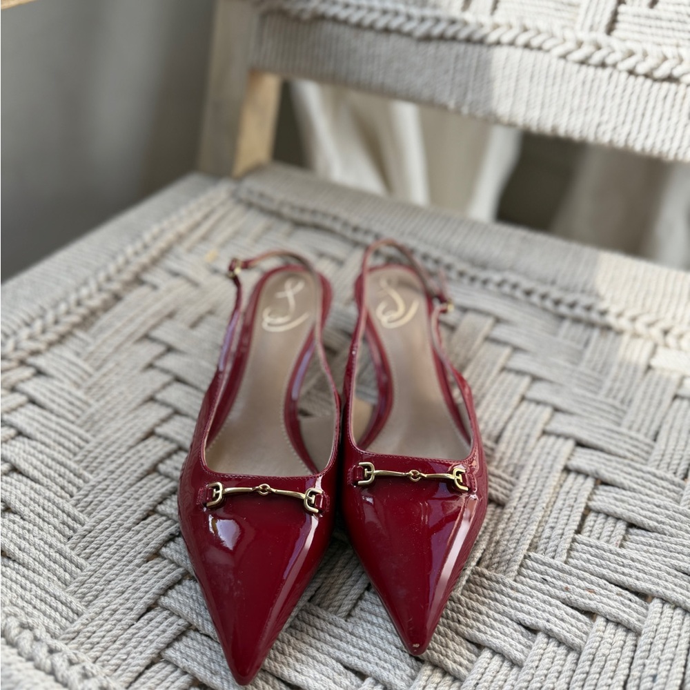 Sam Edelman Fitzgerald Red Slingback Heels